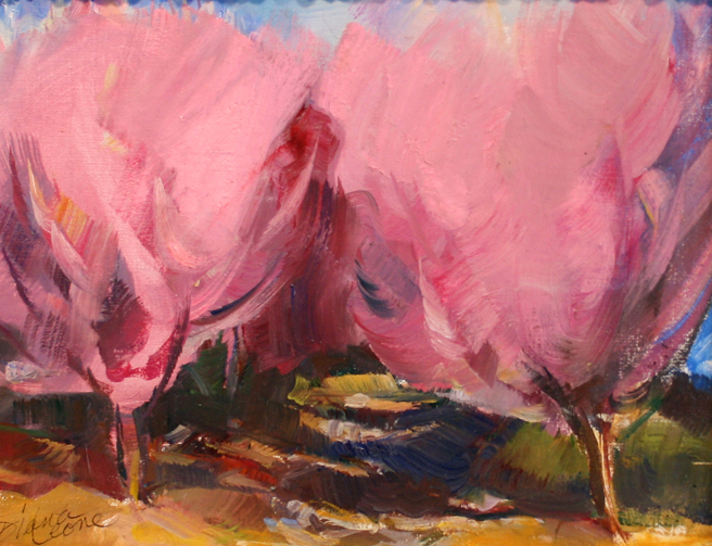 Diana Leone's oil painting Springtime.