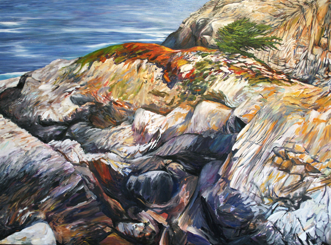 Painting Cypress Rock - Marie Cameron 2012 10