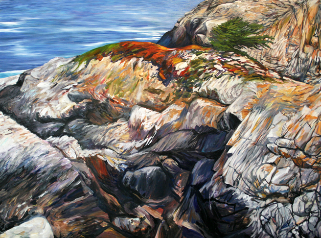 Painting Cypress Rock - Marie Cameron 2012 11