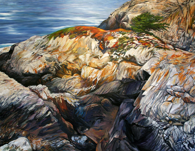 Painting Cypress Rock - Marie Cameron 2012 12