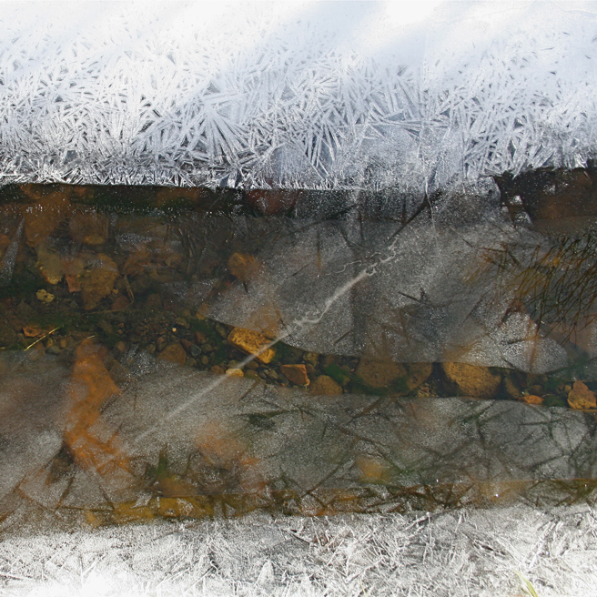 Creek Ice Patterns photo Marie Cameron 2012