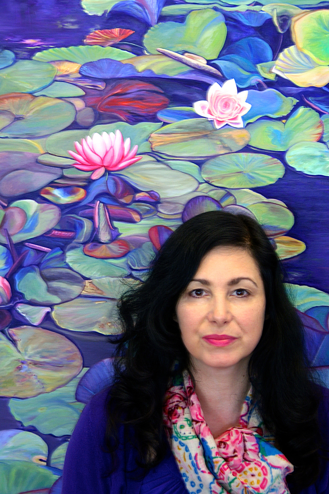 Marie Cameron with Pond Lily Path 2013 O. Purohit
