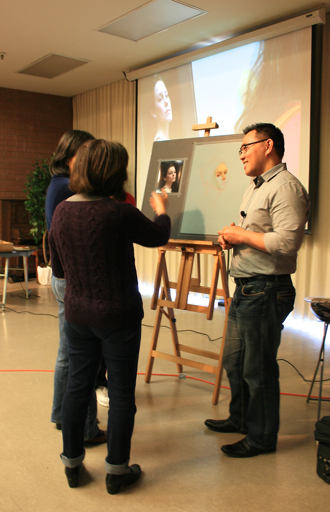 Cuong Nguyen talking with LGAA members 3:9:13
