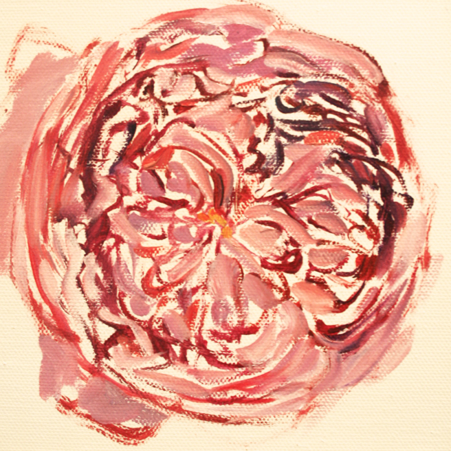 Rose Mandala in Progress 2 Marie Cameron 2013