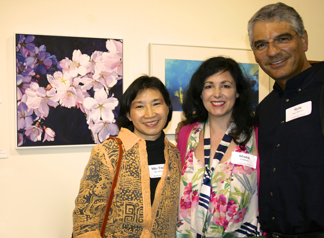 Breath of Spring artists Mei-Ying Dell'Aquila, Marie Cameron and Ron Dell'Aquil