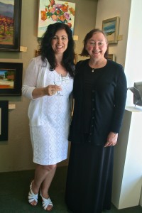 Artist Marie Cameron and patron of the arts Carol Ann Graves