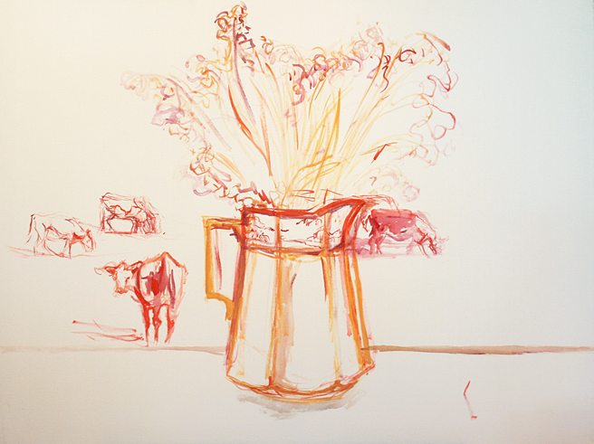 Lily of the Valley and Cows 1- Marie Cameron  2013.jpg