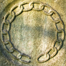 Broken Chain Grave Stone - Blomidon Cemetery Marie Cameron 2013