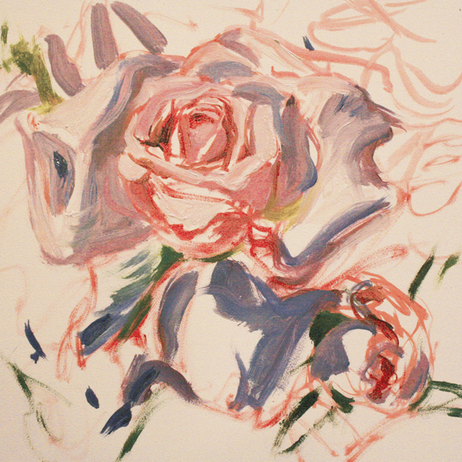Hybrid Tea Rose I - in progress - Marie Cameron 2013 2