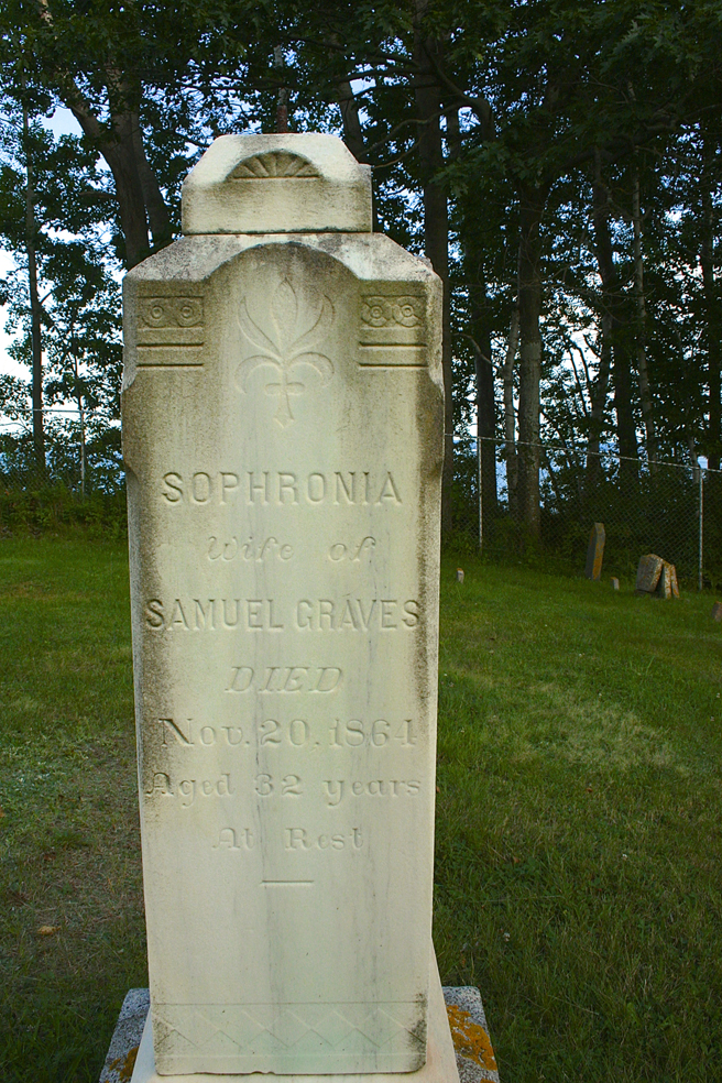 Sophronia Blomidon Cemetery Marie Cameron 2013