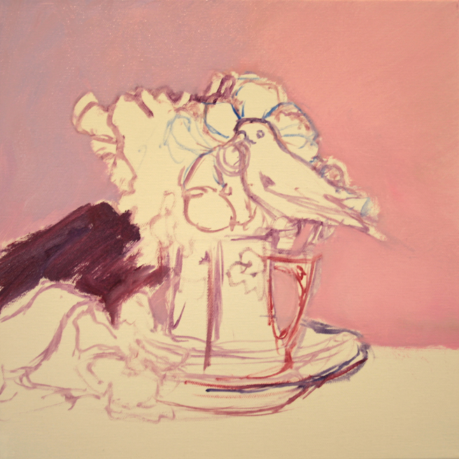 Pansy Tea For Two - WIP 1- Marie Cameron 2014