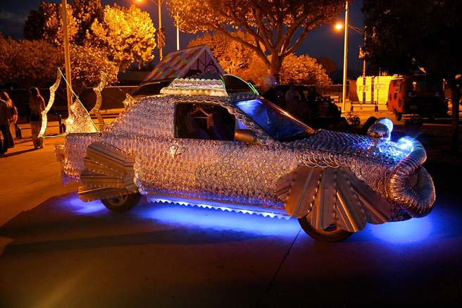 Art Party 2014 - fish car -photo by Marie Cameron