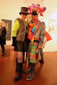 Art Party 2014 - pair o' Aussies- Burning Man regulars -photo by Marie Cameron