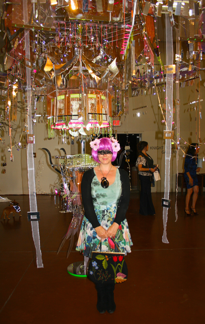Art Party  SJ 2014 - Me with Li Ma's 633 Hours to Intergalactica! -photo by Holly Van Hart