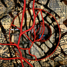 Monumental Fiber - Vargas Gallery 2015 - detail of Eszter Bornemisza's panels - photo Marie Cameron