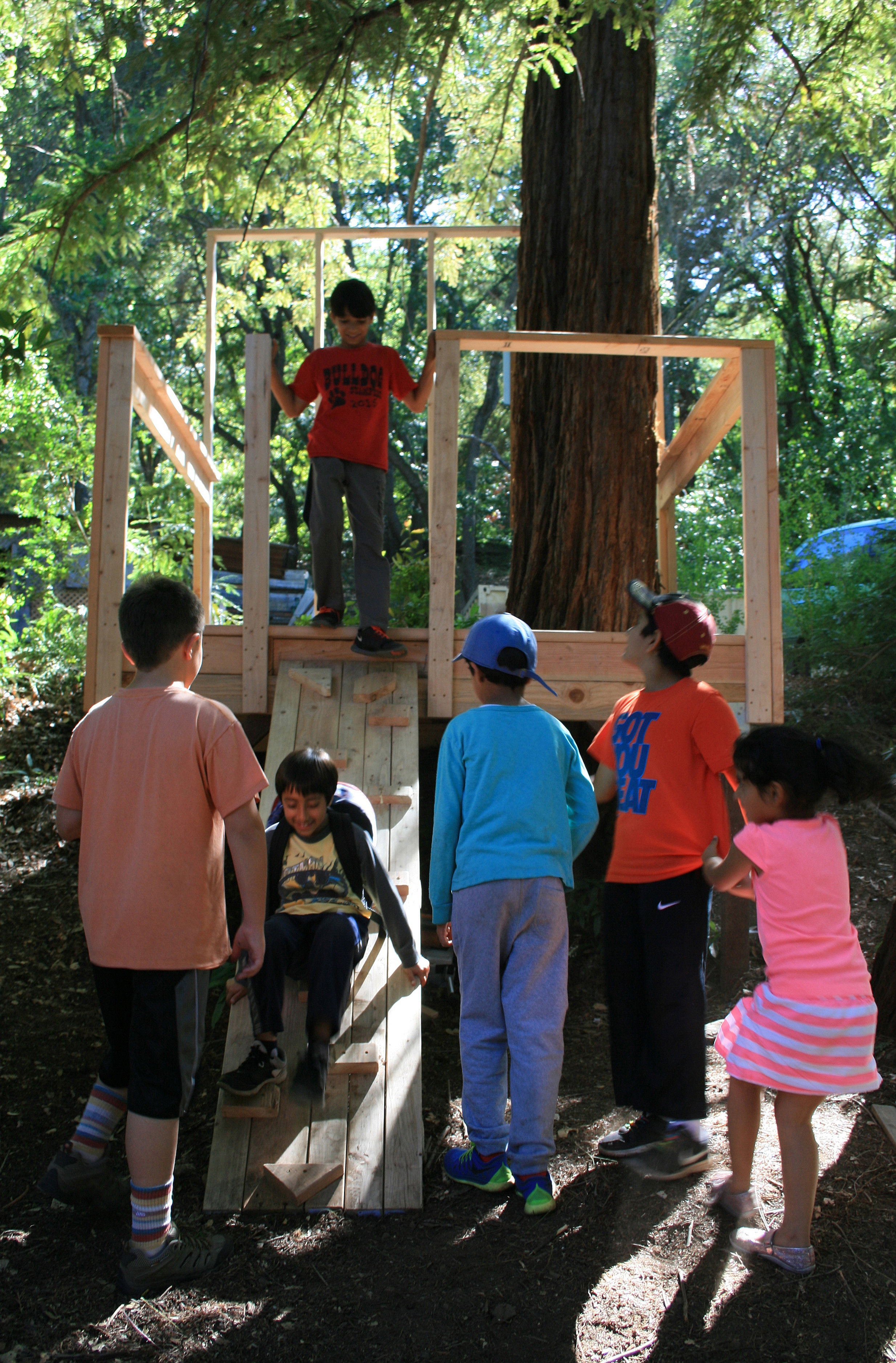 Treehouse Camp Montalvo - the gang - photo Marie Cameron 2015 