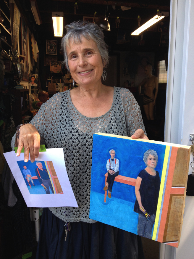 Linda Benenati - after David Hockney - photo Marie Cameron 2015