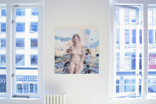 Alex Kanevsky - M.S.S. -36x36 inches, oil on wood - Unstable Equilibrium - Dolby Chadwick - photo Marie Cameron 2015