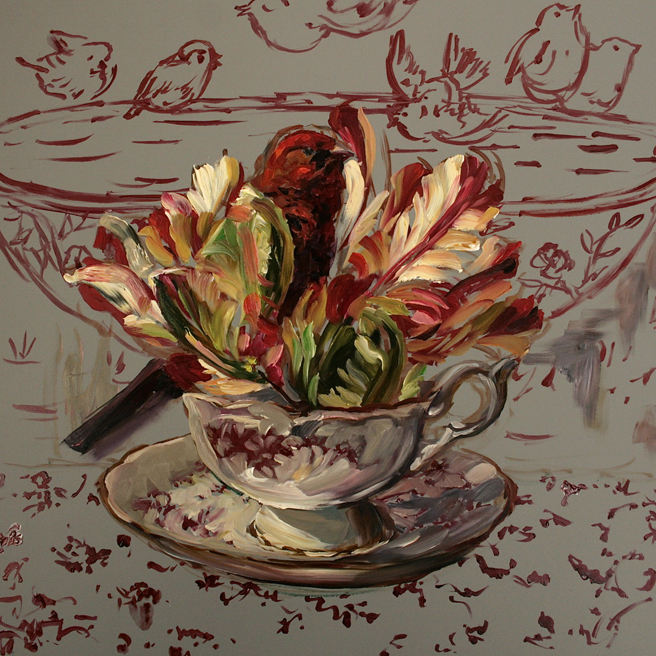 Tulip Tea I (WIP) 5 - Marie Cameron 2015