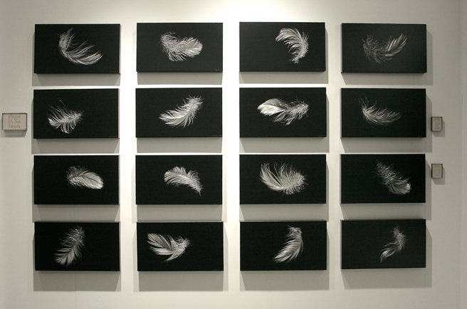 art SV SF - Mitchell Lonas- Feathers  - 2015 - Incised Aluminum - Sense Fine Art - photo Marie Cameron 2015