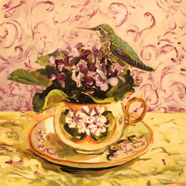 Violet Tea I (WIP 4) Marie Cameron 2016