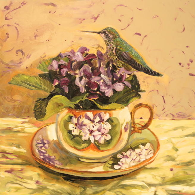 Violet Tea I (WIP 5) Marie Cameron 2016
