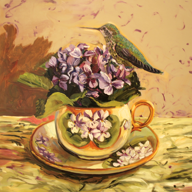 Violet Tea I (WIP 6) Marie Cameron 2016