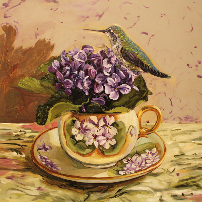 Violet Tea I (WIP 7) Marie Cameron 2016